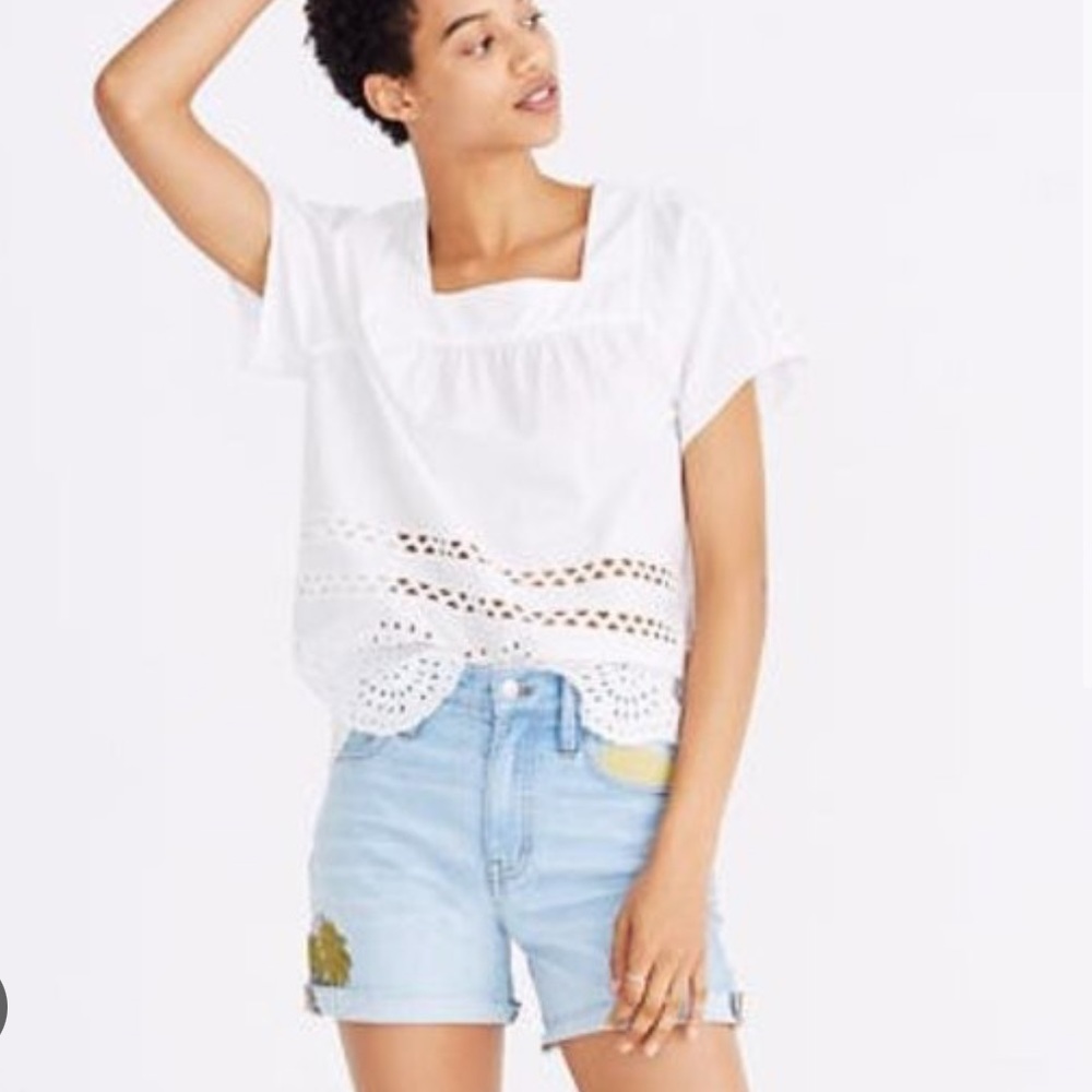 Madewell Angelica Eyelet Top